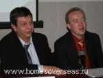 Андреас Хулудис, глава российского представительства кипрской компании Pafilia Property Developers и Сергей Рымов, главный редактор Homes Overseas
